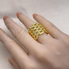 Oro Laminado Elegant Ring, Gold Filled Style Polished, Golden Finish, 01.196.0030