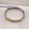Stainless Steel Solid Bracelet, Polished, Two Tone, 03.114.0379.09