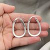 Sterling Silver Medium Hoop, Polished, Silver Finish, 02.389.0135.30