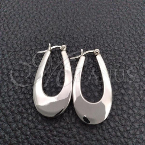 Sterling Silver Medium Hoop, Polished, Silver Finish, 02.395.0012.30