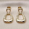 Oro Laminado Stud Earring, Gold Filled Style Polished, Golden Finish, 02.170.0562