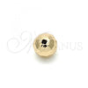 Oro Laminado Bead, Gold Filled Style Ball Design, Diamond Cutting Finish, Golden Finish, 5.234.026.10.100