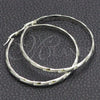 Sterling Silver Large Hoop, Diamond Cutting Finish, Silver Finish, 02.389.0132.50
