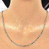 Oro Laminado Basic Necklace, Gold Filled Style Mariner Design, Polished, Golden Finish, 5.222.027.28