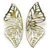Oro Laminado Stud Earring, Gold Filled Style Butterfly Design, Polished, Golden Finish, 02.213.0668
