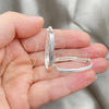 Sterling Silver Medium Hoop, Polished, Silver Finish, 02.389.0133.30