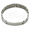 Stainless Steel Solid Bracelet, Polished, Steel Finish, 03.114.0247.2.08