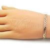 Oro Laminado Basic Bracelet, Gold Filled Style Mariner Design, Polished, Golden Finish, 5.222.024.07