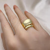 Oro Laminado Elegant Ring, Gold Filled Style Polished, Golden Finish, 01.341.0118