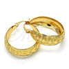 Oro Laminado Medium Hoop, Gold Filled Style Polished, Golden Finish, 02.106.0012.30