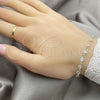 Sterling Silver Fancy Bracelet, with White Cubic Zirconia, Polished, Silver Finish, 03.401.0006.07