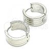 Stainless Steel Huggie Hoop, Polished, Steel Finish, 02.230.0034.2.20