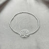 Sterling Silver Adjustable Bolo Bracelet, Tree Design, Polished, Silver Finish, 03.392.0014.07
