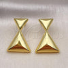 Oro Laminado Dangle Earring, Gold Filled Style Polished, Golden Finish, 02.368.0087