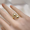 Oro Laminado Elegant Ring, Gold Filled Style Polished, Golden Finish, 01.213.0056