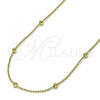 Oro Laminado Basic Necklace, Gold Filled Style Polished, Golden Finish, 04.213.0276.18