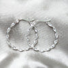 Sterling Silver Medium Hoop, Polished, Silver Finish, 02.401.0105.30