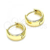 Oro Laminado Huggie Hoop, Gold Filled Style Polished, Golden Finish, 02.213.0277.12