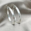 Sterling Silver Medium Hoop, Diamond Cutting Finish, Silver Finish, 02.389.0169.30