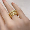 Oro Laminado Elegant Ring, Gold Filled Style Polished, Golden Finish, 01.341.0116