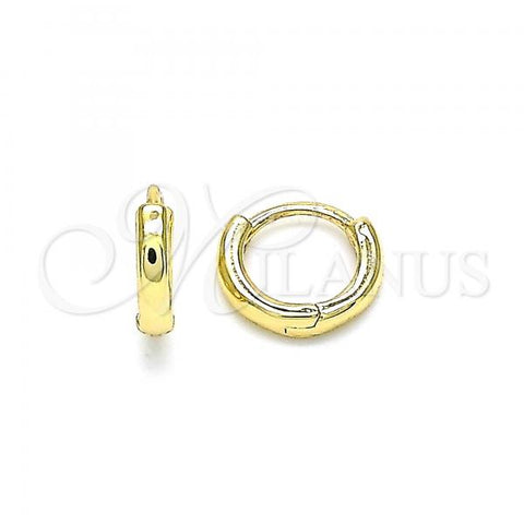 Oro Laminado Huggie Hoop, Gold Filled Style Polished, Golden Finish, 02.195.0133.10