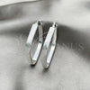 Sterling Silver Medium Hoop, Diamond Cutting Finish, Silver Finish, 02.389.0136.40