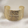 Oro Laminado Individual Bangle, Gold Filled Style Leaf Design, Polished, Golden Finish, 07.213.0007