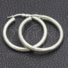 Sterling Silver Medium Hoop, Polished, Silver Finish, 02.389.0107.30
