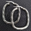 Sterling Silver Medium Hoop, Diamond Cutting Finish, Silver Finish, 02.389.0159.30