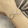 Sterling Silver Individual Bangle, Infinite Design, Polished, Silver Finish, 07.409.0002