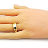 Oro Laminado Elegant Ring, Gold Filled Style Polished, Golden Finish, 01.368.0022