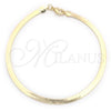 Oro Laminado Basic Bracelet, Gold Filled Style Polished, Golden Finish, 03.02.0084.07