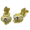 Oro Laminado Stud Earring, Gold Filled Style Polished, Golden Finish, 02.282.0039