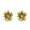 Oro Laminado Stud Earring, Gold Filled Style Polished, Golden Finish, 02.213.0420