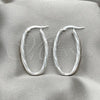 Sterling Silver Medium Hoop, Diamond Cutting Finish, Silver Finish, 02.389.0102.30