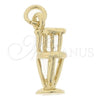 Oro Laminado Fancy Pendant, Gold Filled Style Golden Finish, 5.179.035