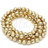 Oro Laminado Bead, Gold Filled Style Ball Design, Diamond Cutting Finish, Golden Finish, 5.234.026.06.100