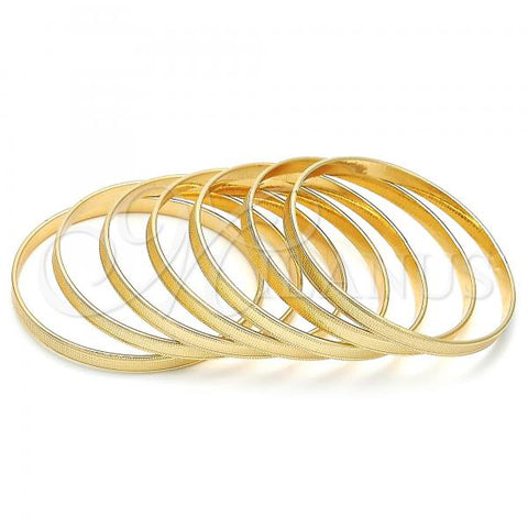 Oro Laminado Semanario Bangle, Gold Filled Style Polished, Golden Finish, 07.252.0073.05