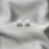 Sterling Silver Stud Earring, with Rose Pearl, Polished, Silver Finish, 02.399.0055