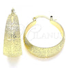 Oro Laminado Medium Hoop, Gold Filled Style Matte Finish, Golden Finish, 02.170.0332.30