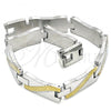 Stainless Steel Solid Bracelet, Polished, Two Tone, 03.114.0363.08