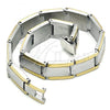 Stainless Steel Solid Bracelet, Polished, Two Tone, 03.114.0368.1.08