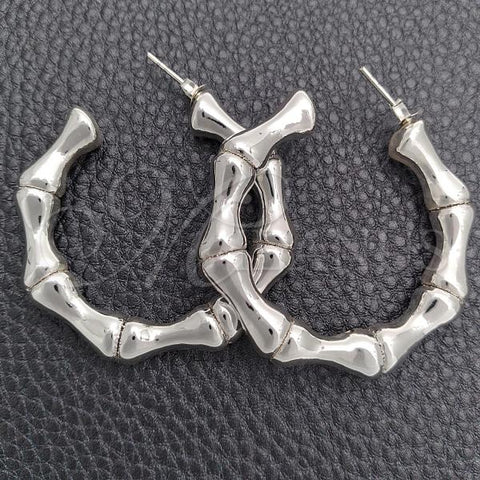 Sterling Silver Medium Hoop, Polished, Silver Finish, 02.395.0045.40