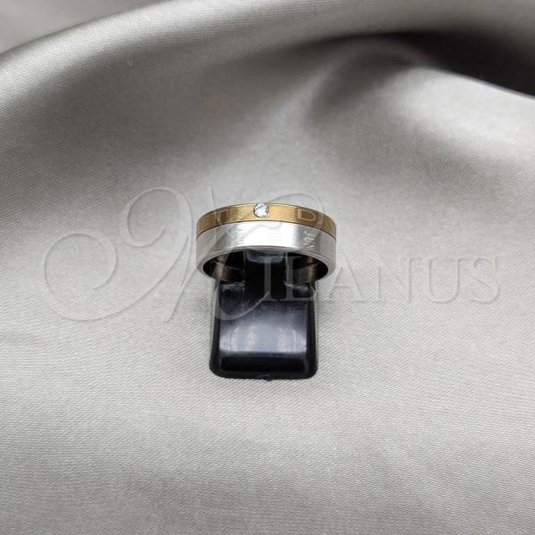 Stainless Steel Mens Ring, Polished, Steel Finish, 01.63.0601.07