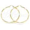 Oro Laminado Extra Large Hoop, Gold Filled Style Polished, Tricolor, 5.134.016.1.70