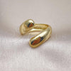 Oro Laminado Elegant Ring, Gold Filled Style Polished, Golden Finish, 01.341.0127