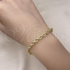 Oro Laminado Basic Bracelet, Gold Filled Style Rope Design, Polished, Golden Finish, 5.222.033.08