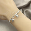 Sterling Silver Charm Bracelet, Elephant Design, Polished, Silver Finish, 03.409.0002.07