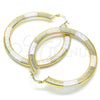 Oro Laminado Large Hoop, Gold Filled Style Polished, Tricolor, 02.170.0226.60
