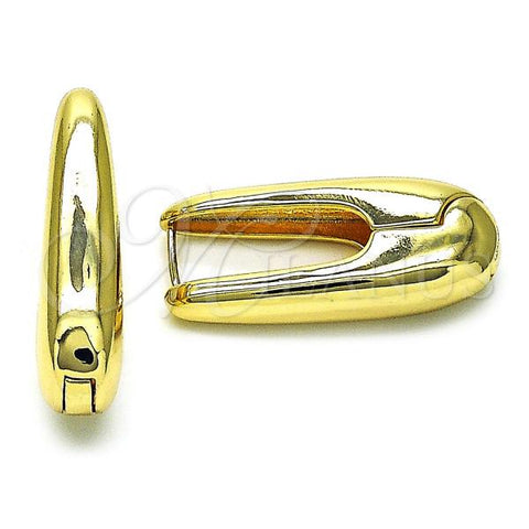 Oro Laminado Huggie Hoop, Gold Filled Style Polished, Golden Finish, 02.156.0671.14
